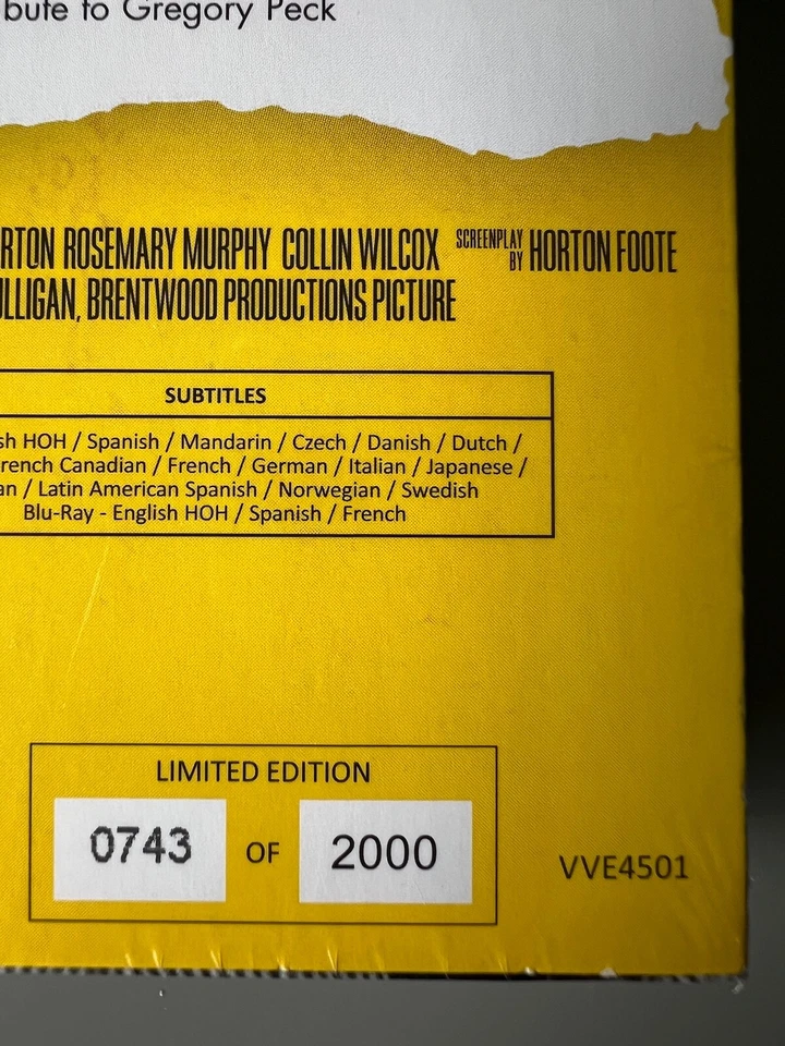 NEW To Kill a Mockingbird 4K Bluray Ultra HD HDR Limited Lenticular Edition Peck - Image 3 of 4