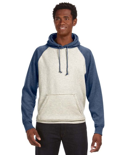 J America Adult Vintage Heather 80% Cotton 20% Polyester Pullover Hoody JA8885 - Picture 3 of 10