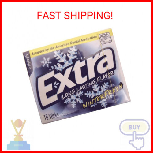 Wrigley's Extra Sugar-Free Gum, Winterfresh, 15 ct
