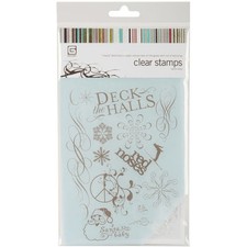 Basic Grey Clear Stamps Santa Baby Christmas, NEW