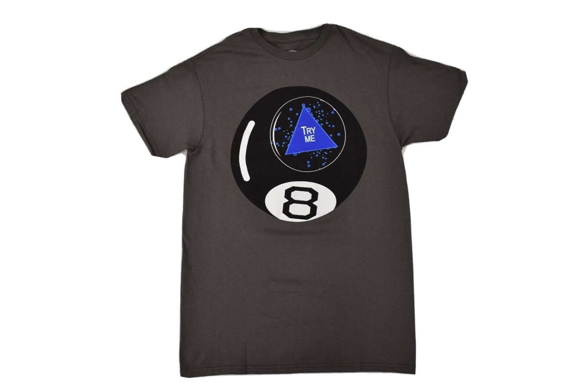 Mattel Mens Magic 8 Ball Try Me Charcoal Tee Shirt New S-2XL | eBay