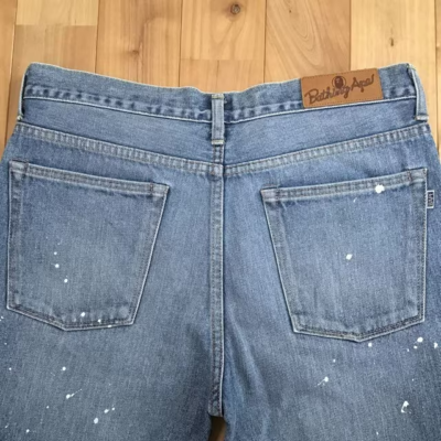 BAPE DAMAGED Rope logo TYPE5 Slim taper denim pants A Bathing Ape