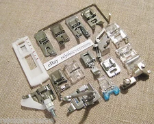 17 Presser Feet Set  Bernina Sewing Machine  Artista,  Auctiva, Aurora, Virtuosa