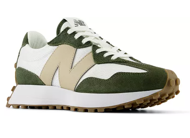 New Balance 327 Casual WOMEN Sneaker Shoes Leather Green White size 6 Box No Lid New Balance 327 Unisex Women 6.5 / Men 5 Casual Sneaker  main image 4