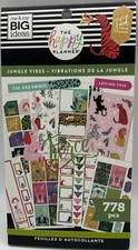 Me  My Big Ideas Happy Planner Jungle Vibes 778 Pieces Sticker 30 Sheets Book