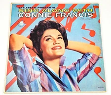Sing Along With Connie Francis Record LP Mati-Mor 1961 Y