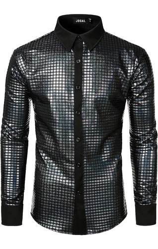 Mens Sequin Longline Jacket Cabaret Carnival Fancy Dress Showman Costume