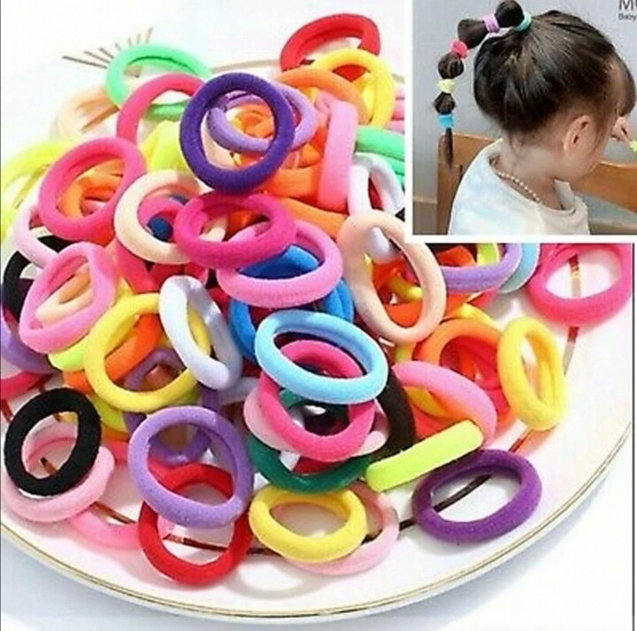 10 pcs Kids Small Elastic Hair Bands Baby Girl Children Colorful