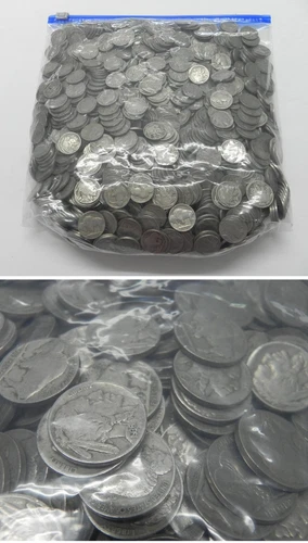 Lot of 40 Mixed Mostly FULL DATE BUFFALO NICKELS from BIG BAG