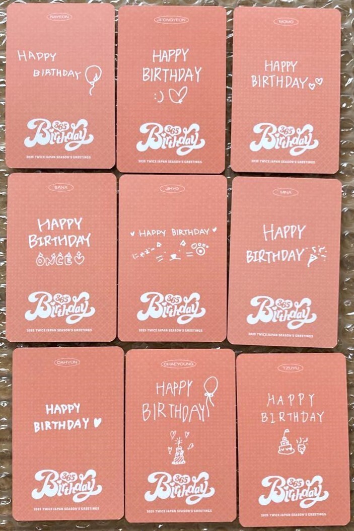 TWICE - 【ラスト1点】新品未開封TWICE 365 Birthday 2025 TWICE (트와이스) JAPAN - 2025 SEASON'S GREETINGS