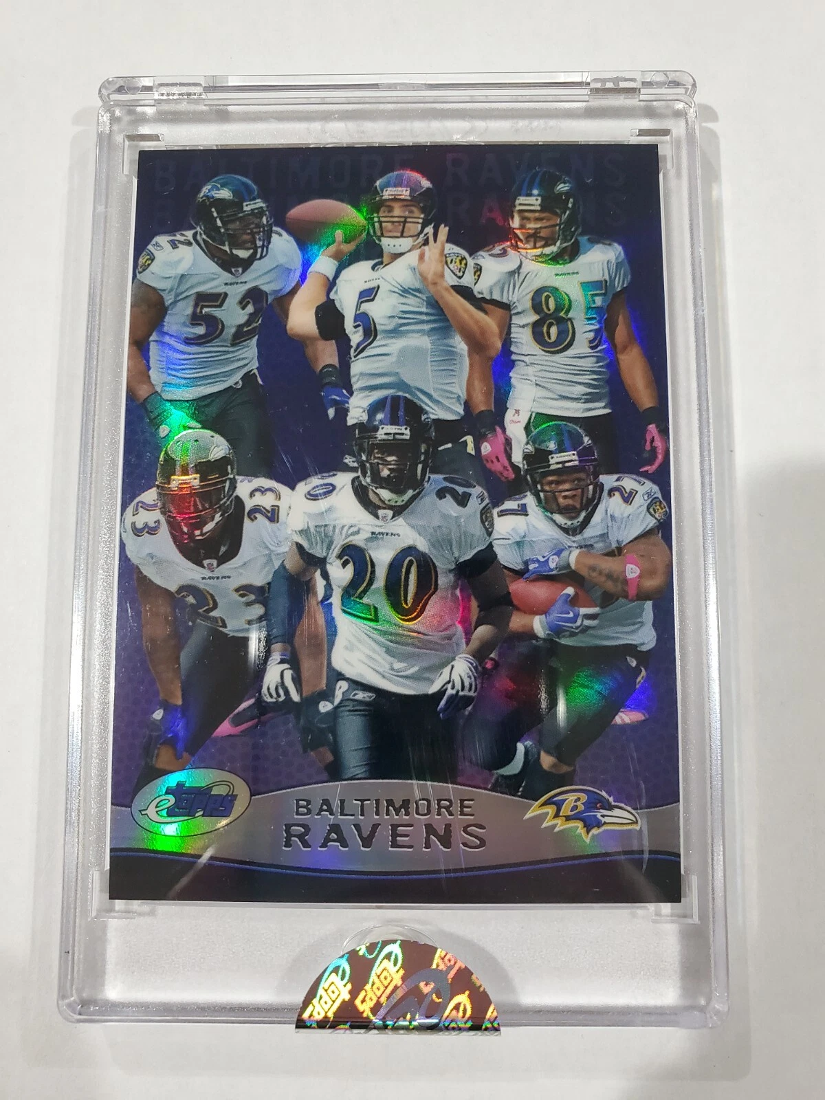 2009 eTopps BALTIMORE RAVENS Joe Flacco, Ray Lewis, Ed Reed REFRACTOR #099/509