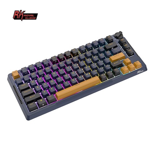 RKH81 RGB Mechanical Gaming Keyboard Gasket Mount Hot Swappable Star Night-brown - Picture 6 of 7