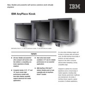 IBM AnyPlace Kiosk w Mount. Windows 7  4830-730