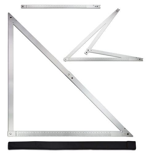48 Aluminum Combination Square Carpenter Tools | Adjustable 45° & 90° Angles ...