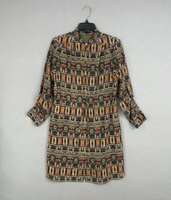Tahari Dress Womens 6 Boho Geo Aztec Southwest Print Work Career Office Evening