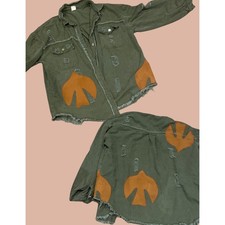 XXL Bird Upcycled Shirt | Boho Indie Maximalist Reworked and Recycled Fashion