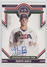 2022 Panini USA Baseball Stars & Stripes Blue Ink 267/399 Hunter Barco Auto 03bh