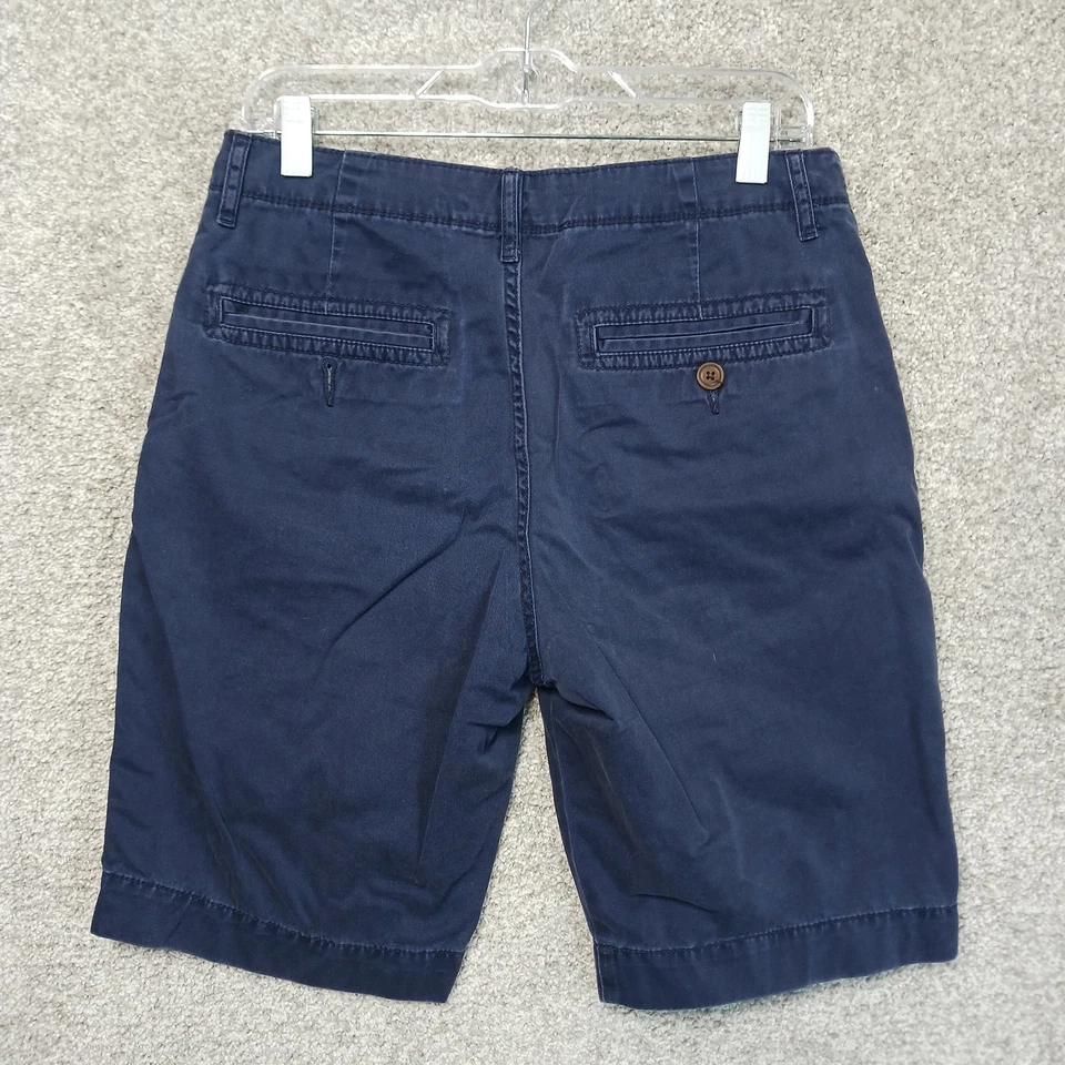 Arizona Jean Co Shorts Mens 29 Navy Blue Casual Chino Flat Front 100% Cotton - Image 2 of 4