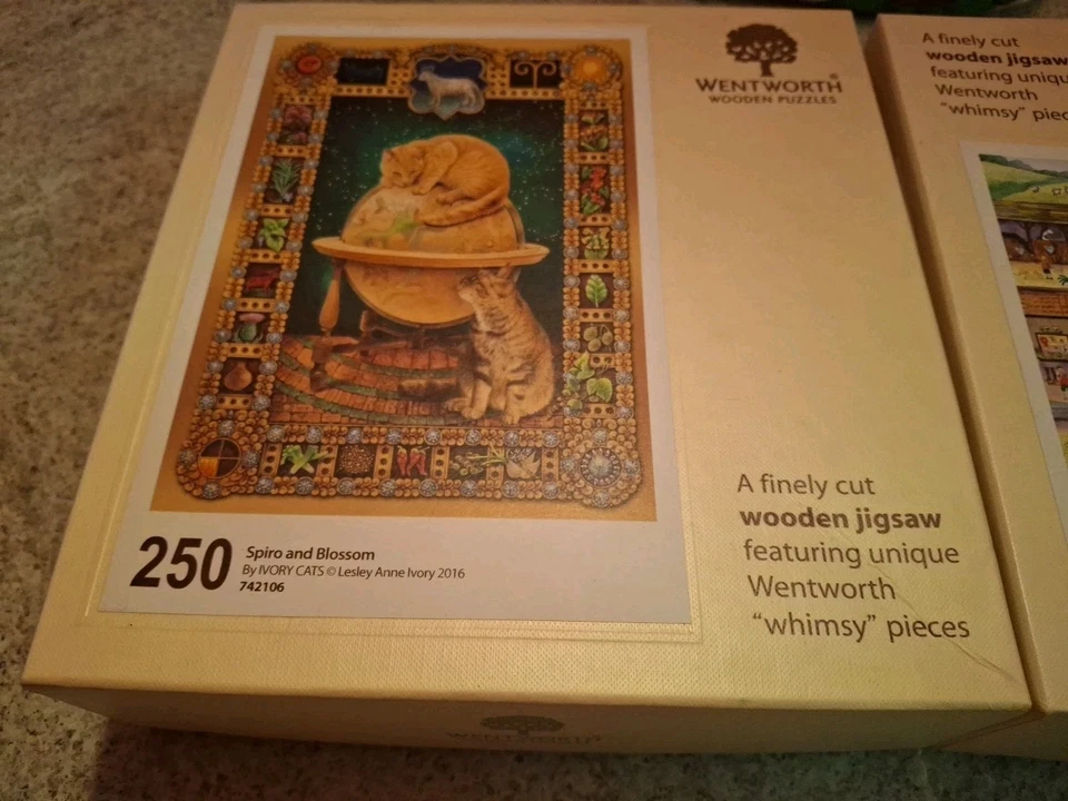 2 Wentworth Wood Wooden 250 Piece Jigsaw Puzzles Cats-Horses - Image 2 of 4