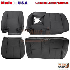 2007-2013 Fits Chevy Avalanche Genuine Leather Rear Bench Seat Covers Ebony 2007-2013 Fits Chevy Avalanche Genuine Leather Rear Bench Seat Covers Ebony
