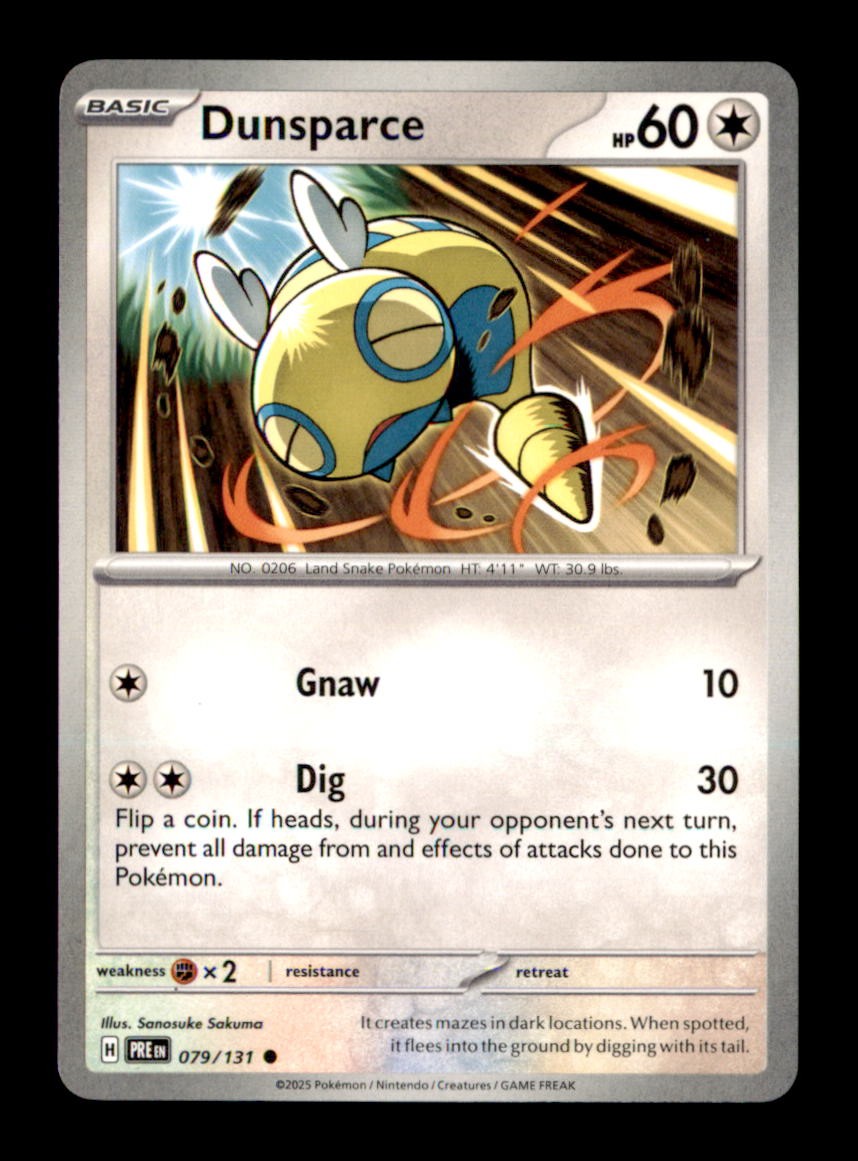 Dunsparce Common SV: Prismatic Evolutions 079/131 NM