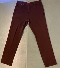 Faded Glory Stretch Women's Warm Chocolate Blue Jeans Pants Size 18 Tall
