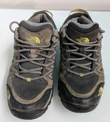 The North Face Women's Hiking Trail Shoes Brown Gray Lace Up Size 7.5 Outdoor
