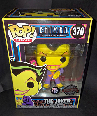 Funko Pop! Heroes Batman: The Animated Series Der Joker #370 Black Light Glow