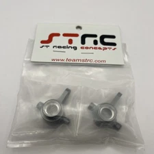 STRC ST6837GM Machined Alum. Front Steering Knuckles, Slash 4x4 Gun Metal