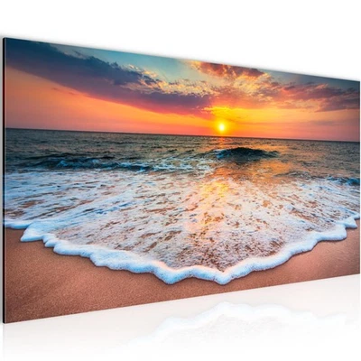 Wandbild Strand Bilder XXL Wohnzimmer Schlafzimmer 100 x 40 cm - Bild 1 von 4