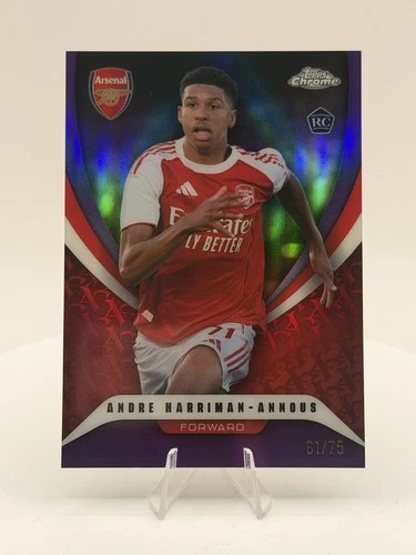 Andre Harriman-Annous Purple Parallel /75 - Topps Chrome Arsenal 2025/26