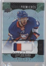2017-18 Upper Deck Trilogy Green Foil Jersey 22/35 Josh Ho-Sang #110 Patch 1o3
