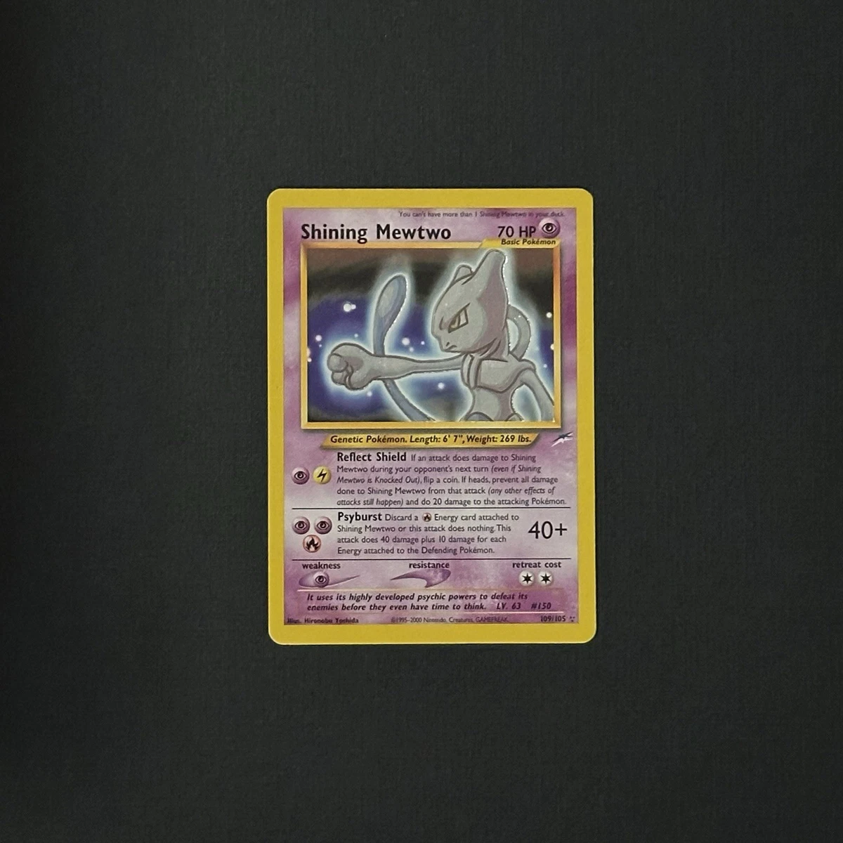 Mewtwo Pokémon TCG Neo Destiny Individual Collectible Card Game