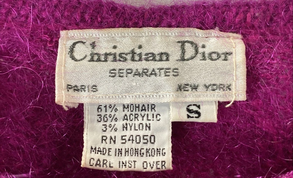 Suéter Christian Dior Mujer MAgenta Mohair S Foto 3 de 4