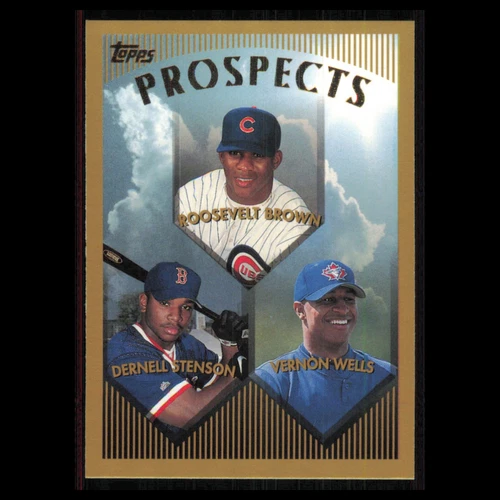 Roosevelt Brown/Dernell Stenson/Vernon Wells Rookie #436 1999 Topps Baseball MLB