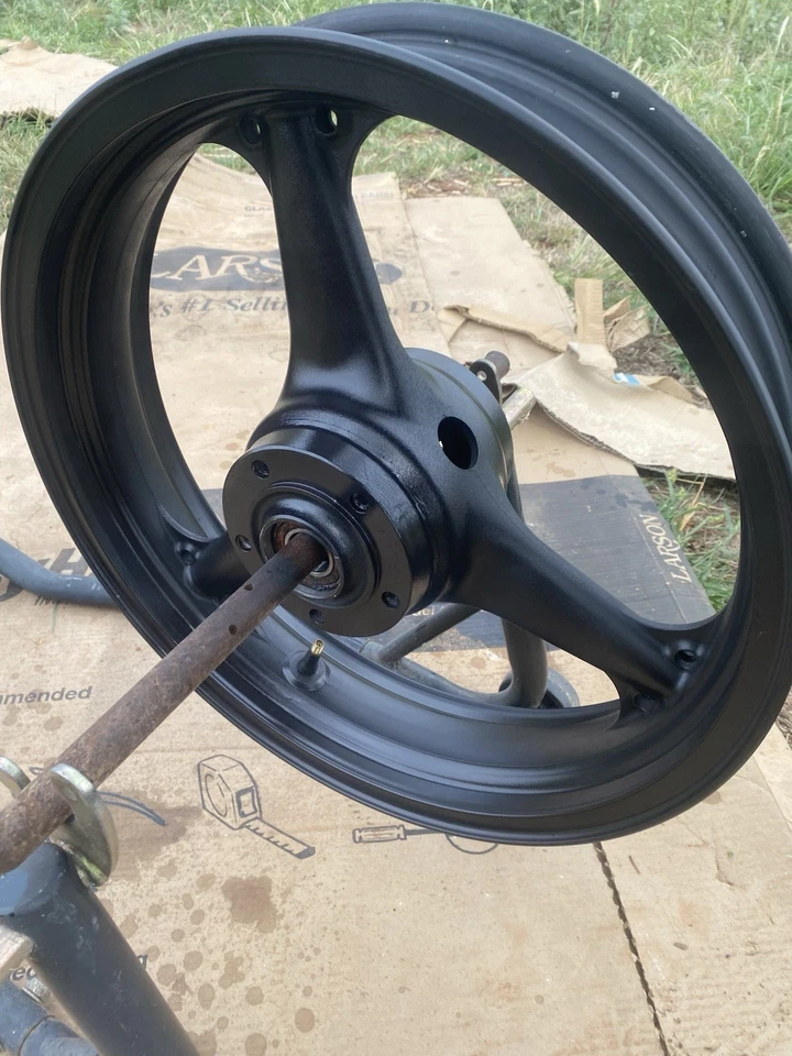 03-04 Kawasaki Ninja Zx6r Zx636r Front Rim Wheel - Image 3 of 4