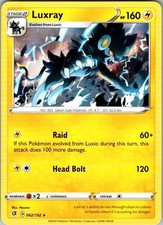 Luxray 62/192 Rare Pokemon Card Liaghtly Played