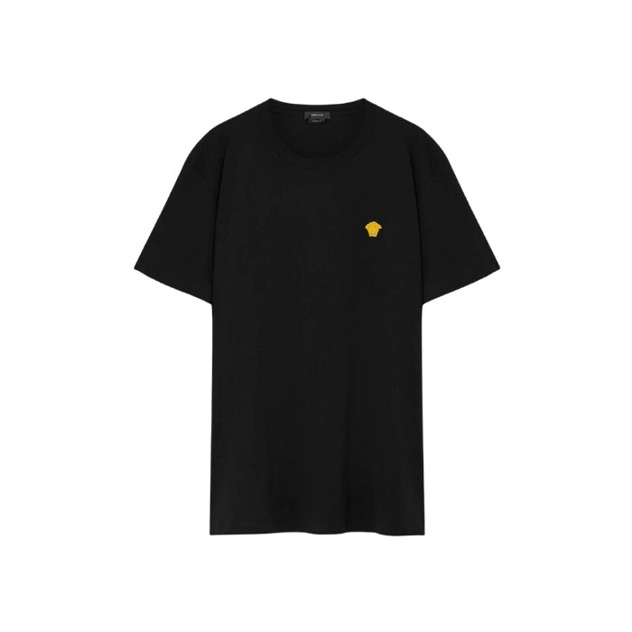Versace Black Medusa Logo T-Shirt Streetwear Top