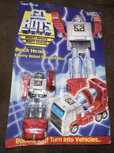 Tonka GoBots Block Head 17 Enemy Robot Cement Mixer 1984 Vintage