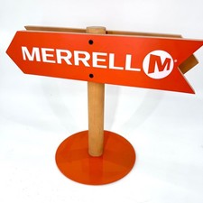 Merrell Brand Store Display Sign Trail Head Arrows Wood