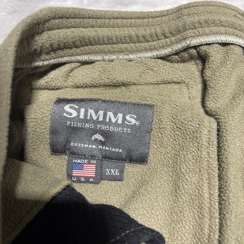 Simms Fishing Sweatpants Men's 2XL XXL Brown Polartec Fleece Tapered 40x33 USA - Picture 6 of 14