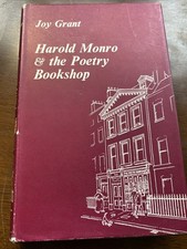 Harold Monro & The Poetry Bookshop by Joy Grant 1967 HB DJ 1st Edition Routledge