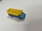 Hot Wheels Redlines Heavyweights Dump Truck Blue Yellow Diecast 1969 1:64