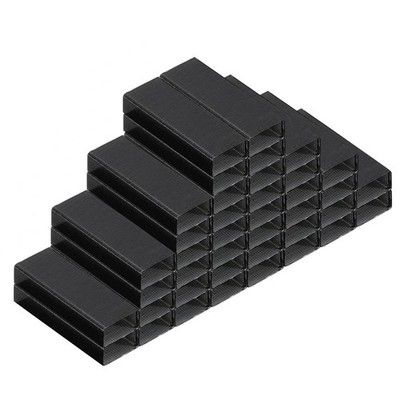 10 Packs of 10000 Staple Stitches #10, 3/16\'' Shank, Black Office