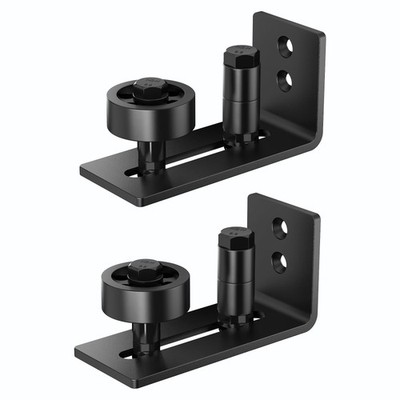 Sliding Barn Door Floor Guide for Bottom, 8 Setup Options, Adjustable Stay Ro...