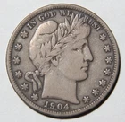 1904-S US Barber Half Dollar 50c TOUGH Date!! F+ Condition! -NR106-