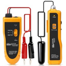 F02 Underground Cable Locator Wire Tracer w/ Earphone Cable Tester for Dog Fence