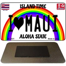 I Heart Maui Novelty Metal Magnet Fridge Refrigerator Home Kitchen Decoration