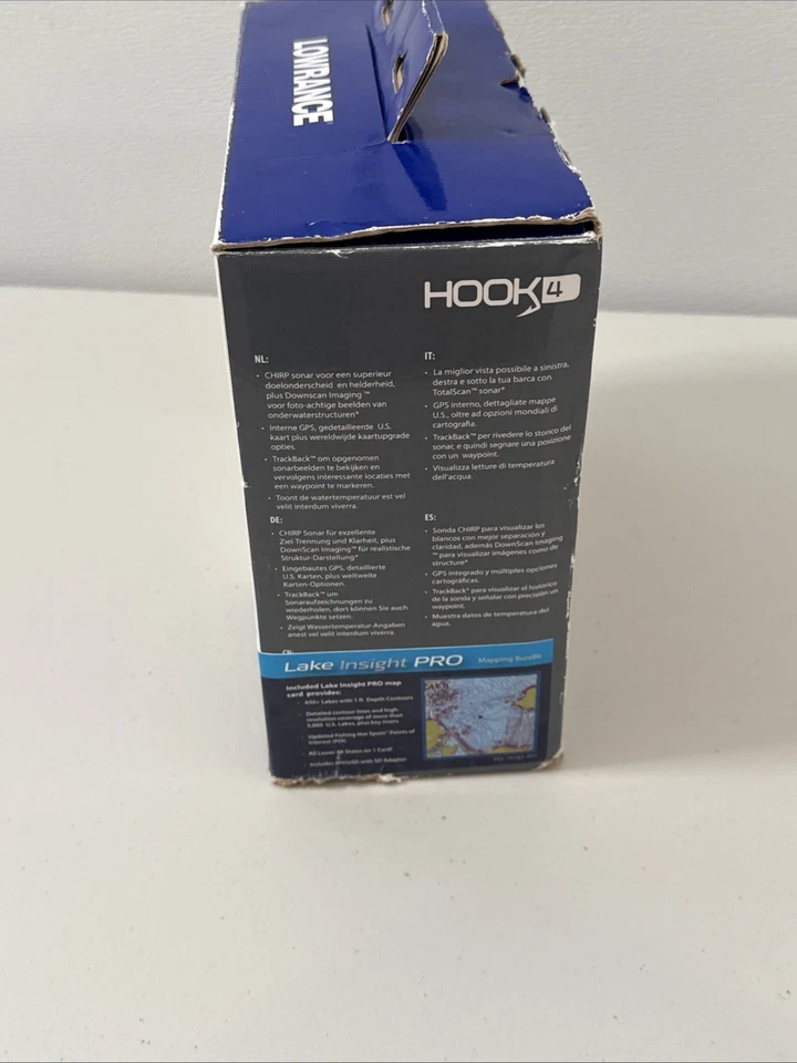 New Lowrance Hook 4 Chirp Fish Finder Kit W/ Transducer - Image 4 of 4