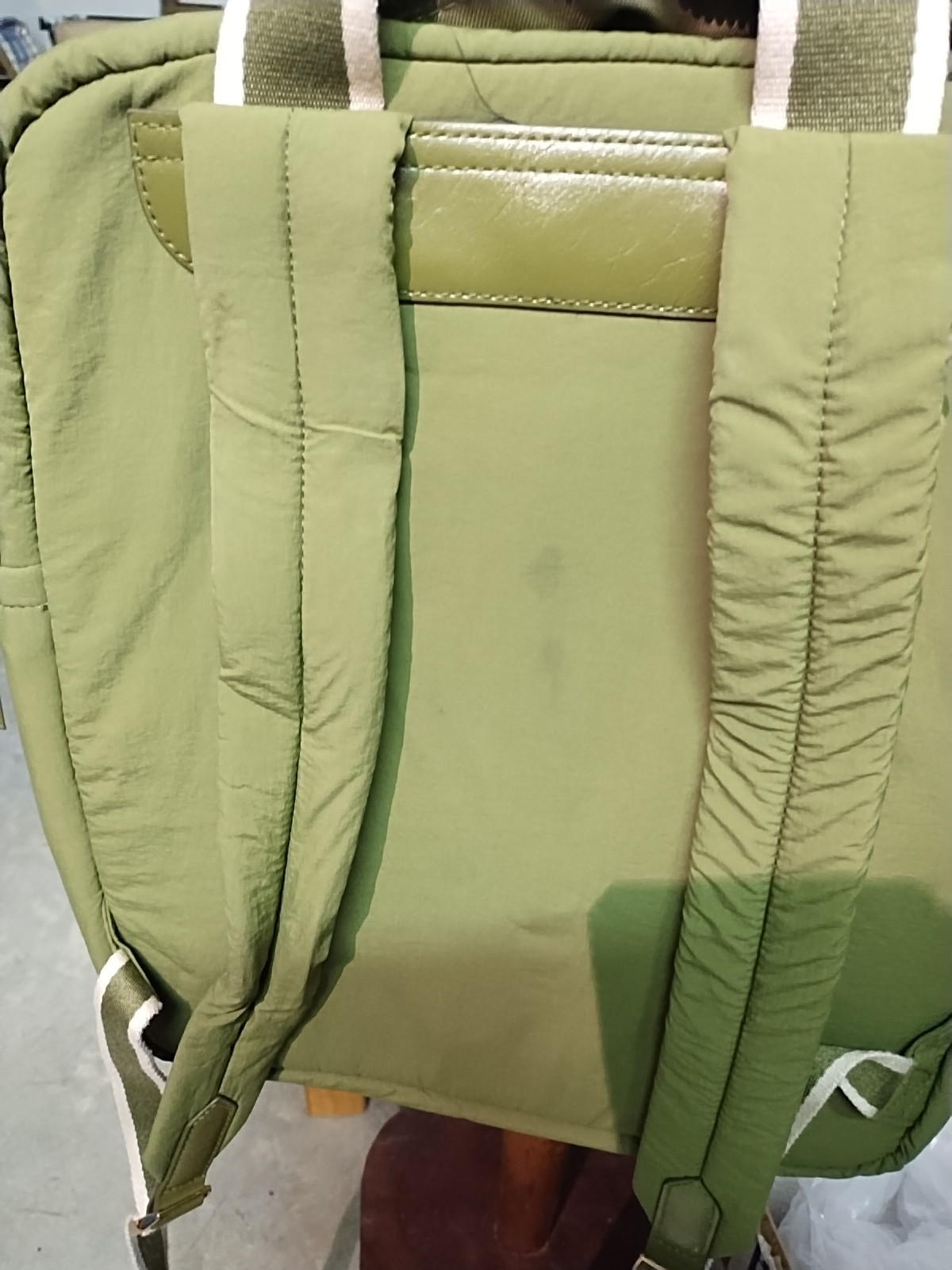 Universal Thread Olive Green Backpack Gold Zipper… - image 10